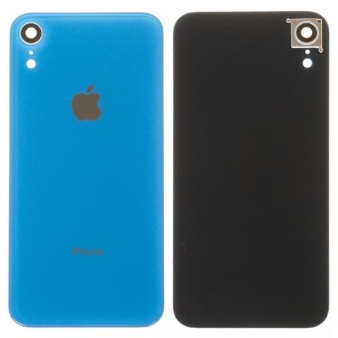 Задняя крышка Apple iPhone XR, голубая, со стеклом камеры, Original (PRC) | корпус, панель аккумулятора, АКБ, батареи