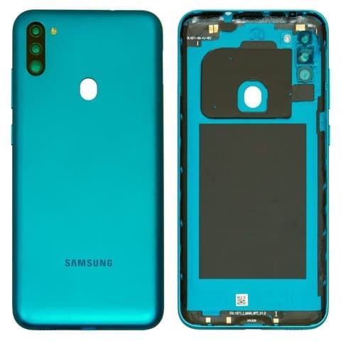 Задняя крышка Samsung SM-M115 Galaxy M11, синяя, Original (PRC) | корпус, панель аккумулятора, АКБ, батареи