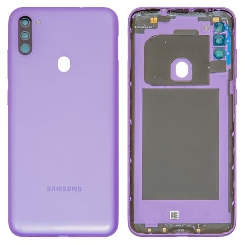 Задняя крышка Samsung SM-M115 Galaxy M11, фиолетовая, Original (PRC) | корпус, панель аккумулятора, АКБ, батареи