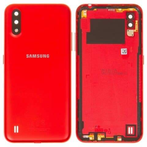 Задняя крышка Samsung SM-A015 Galaxy A01, красная, Original (PRC) | корпус, панель аккумулятора, АКБ, батареи