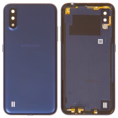Задняя крышка Samsung SM-A015 Galaxy A01, синяя, Original (PRC) | корпус, панель аккумулятора, АКБ, батареи