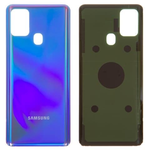 Задняя крышка Samsung SM-A217 Galaxy A21s, синяя, Original (PRC) | корпус, панель аккумулятора, АКБ, батареи