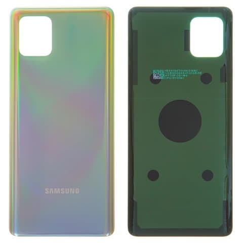 Задняя крышка Samsung SM-N770 Galaxy Note 10 Lite, белая, серебристая, Aura Glow, Original (PRC) | корпус, панель аккумулятора, АКБ, батареи