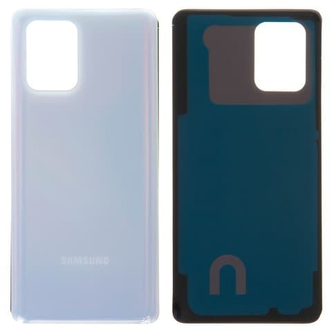 Задняя крышка Samsung SM-G770 Galaxy S10 Lite, белая, Prism White, Original (PRC) | корпус, панель аккумулятора, АКБ, батареи