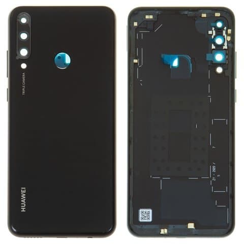 Задняя крышка Huawei Y6p, MED-LX9, MED-LX9N, черная, Midnight Black, Original (PRC) | корпус, панель аккумулятора, АКБ, батареи