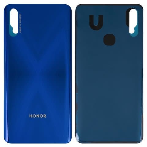 Задняя крышка Huawei Honor 9X, STK-LX1, синяя, Sapphire Blue, Original (PRC) | корпус, панель аккумулятора, АКБ, батареи
