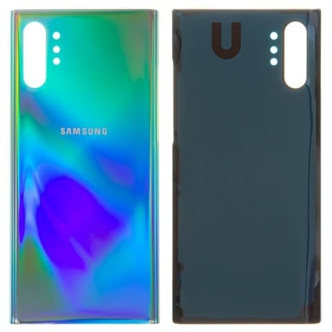 Задняя крышка Samsung SM-N975 Galaxy Note 10 Plus, серебристая, Aura Glow, Original (PRC) | корпус, панель аккумулятора, АКБ, батареи