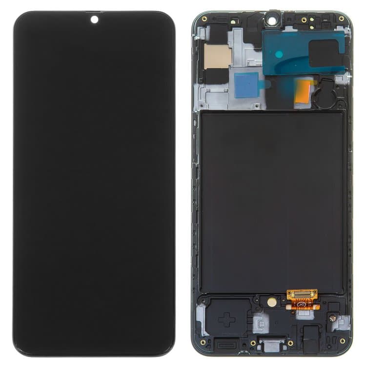 Дисплей Samsung SM-A505 Galaxy A50, чорний | з тачскріном | в передній панелі | High Copy, OLED | дисплейный модуль, экран