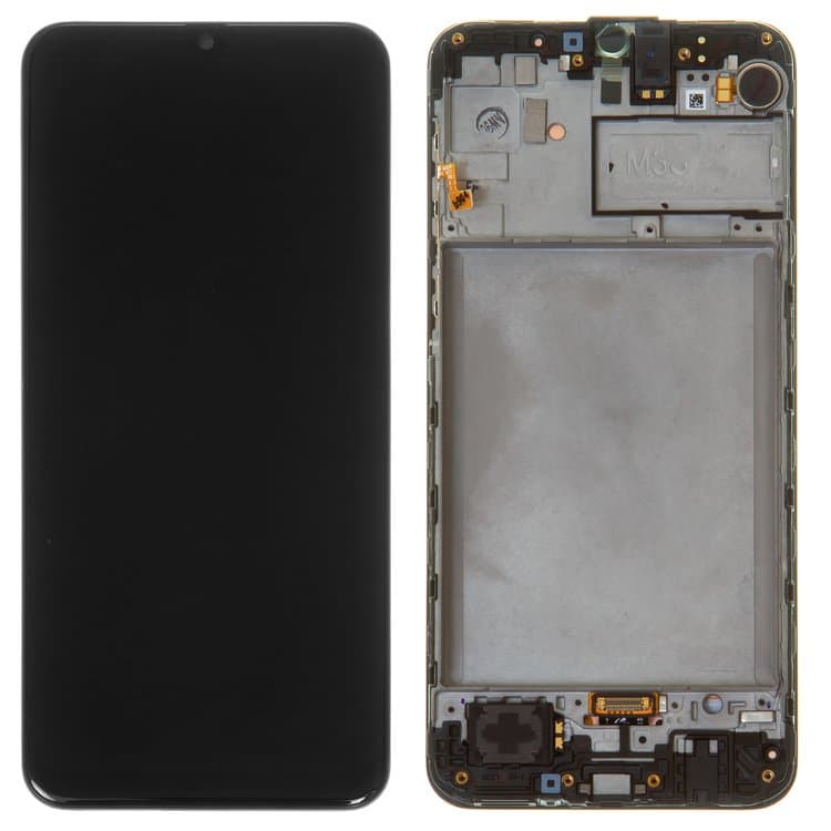 Дисплей Samsung SM-M215 Galaxy M21, SM-M307 Galaxy M30s, черный | с тачскрином | с передней панелью | Original (Сервис-Центр), AMOLED, GH82-22509A, GH82-22836A, GH82-22509A, GH82-22836A | дисплейный модуль, экран
