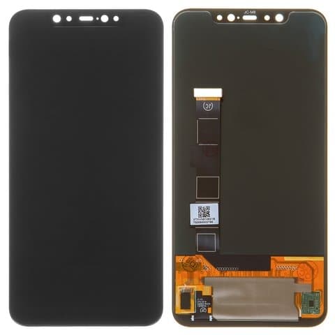 Дисплей Xiaomi Mi 8, M1803E1A, черный | с тачскрином | Original (реновация), Super AMOLED | дисплейный модуль, экран, монитор