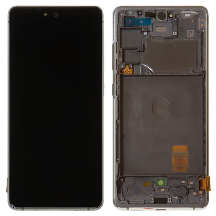 Дисплей Samsung SM-G780 Galaxy S20 FE, белый | с тачскрином | с передней панелью | Original (Сервис-Центр), GH82-24220B, GH82-24219B | дисплейный модуль, экран