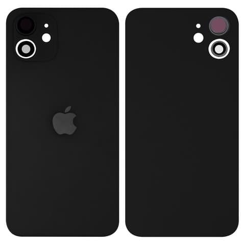 Задняя крышка Apple iPhone 12, черная, со стеклом камеры, Original (PRC) | корпус, панель аккумулятора, АКБ, батареи