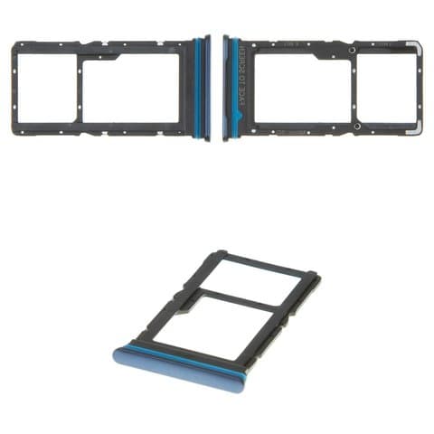 Держатель (лоток) SIM-карты Xiaomi Mi 10T Lite, M2007J17G, серый, оригинал (Китай)