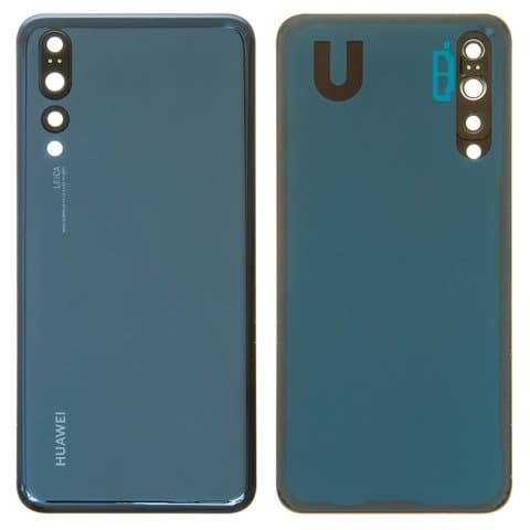 Задняя крышка Huawei P20 Pro, синяя, со стеклом камеры, Original (PRC) | корпус, панель аккумулятора, АКБ, батареи