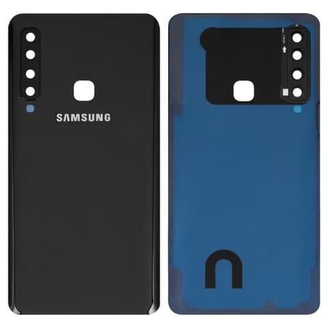 Задняя крышка Samsung SM-A920 Galaxy A9 (2018), черная, со стеклом камеры, Original (PRC) | корпус, панель аккумулятора, АКБ, батареи