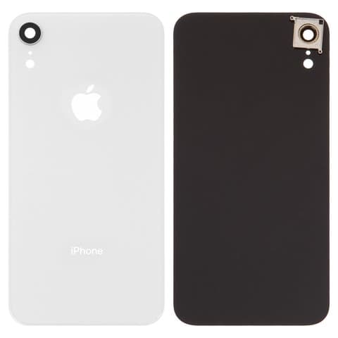 Задняя крышка Apple iPhone XR, белая, со стеклом камеры, Original (PRC) | корпус, панель аккумулятора, АКБ, батареи