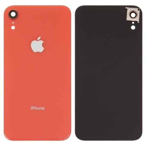 Задняя крышка Apple iPhone XR, оранжевая, со стеклом камеры, Original (PRC) | корпус, панель аккумулятора, АКБ, батареи