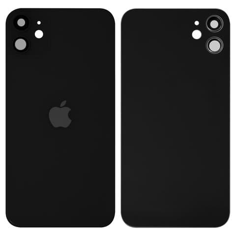 Задняя крышка Apple iPhone 11, черная, со стеклом камеры, Original (PRC) | корпус, панель аккумулятора, АКБ, батареи
