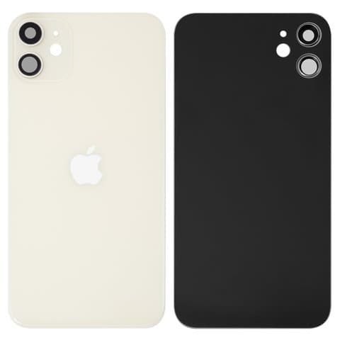 Задняя крышка Apple iPhone 11, белая, со стеклом камеры, Original (PRC) | корпус, панель аккумулятора, АКБ, батареи