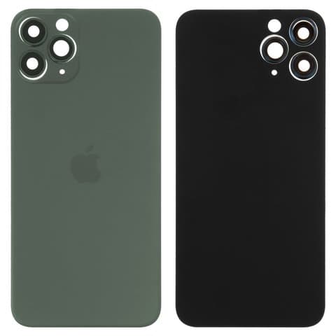 Задняя крышка Apple iPhone 11 Pro, зеленая, Matte Midnight Green, со стеклом камеры, Original (PRC) | корпус, панель аккумулятора, АКБ, батареи