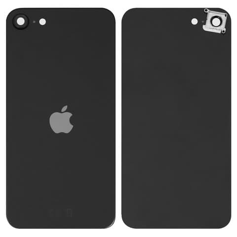 Задняя крышка Apple iPhone SE 2020, черная, со стеклом камеры, Original (PRC) | корпус, панель аккумулятора, АКБ, батареи
