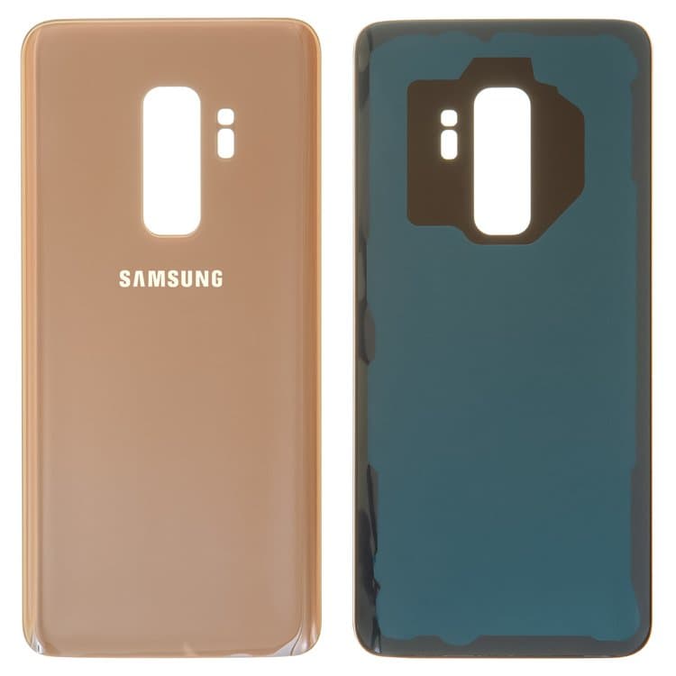Задняя крышка Samsung SM-G965 Galaxy S9 Plus, золотистая, Sunrise Gold, Original (PRC) | корпус, панель аккумулятора, АКБ, батареи
