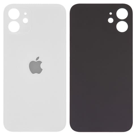 Задняя крышка Apple iPhone 12, белая, не нужно снимать стекло камеры, big hole, Original (PRC) | корпус, панель аккумулятора, АКБ, батареи
