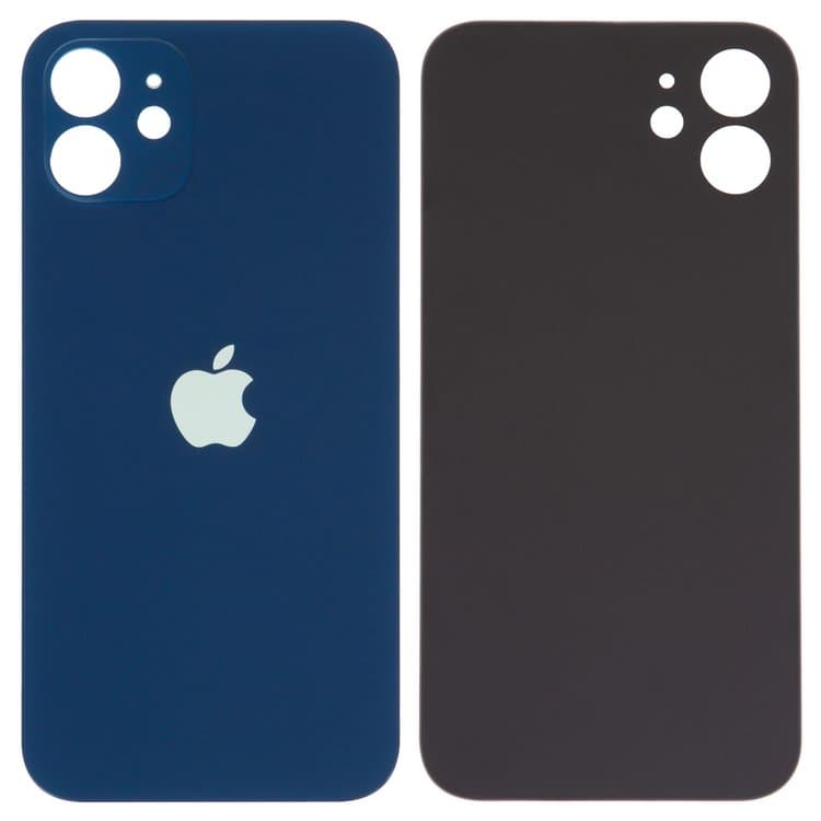 Задняя крышка Apple iPhone 12, синяя, не нужно снимать стекло камеры, big hole, Original (PRC) | корпус, панель аккумулятора, АКБ, батареи