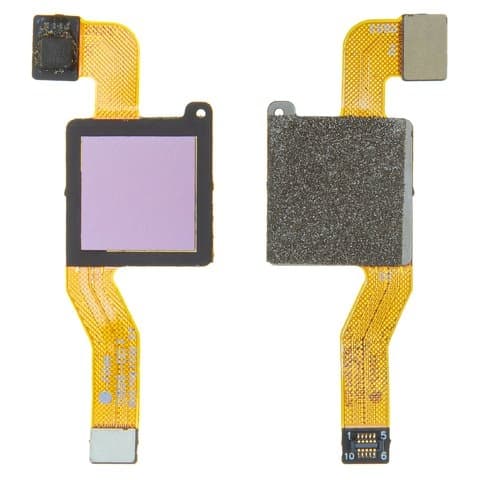 Шлейф Xiaomi Redmi Note 5, Redmi Note 5 Pro, M1803E7SG, для сканера отпечатка пальца (Touch ID), розовый, Original (PRC)
