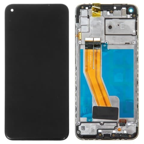 Дисплей Samsung SM-A115 Galaxy A11, SM-M115 Galaxy M11, черный | с тачскрином | с передней панелью | Original (Сервис-Центр), GH81-18736A | дисплейный модуль, экран