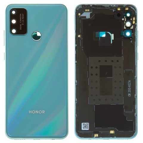 Задняя крышка Huawei Honor Play 9A, MOA-AL00, MOA-TL00, MED-AL20, MOA-AL20, голубая, Blue Water Emerald, со стеклом камеры, Original (PRC) | корпус, панель аккумулятора, АКБ, батареи