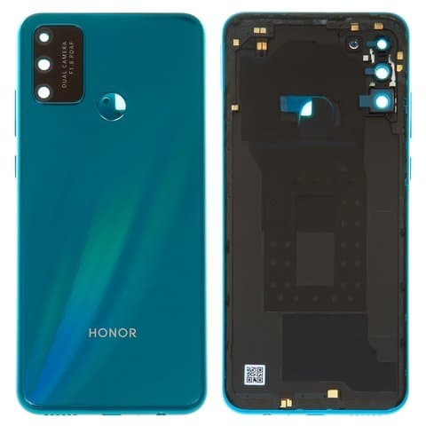 Задняя крышка Huawei Honor Play 9A, MOA-AL00, MOA-TL00, MED-AL20, MOA-AL20, зеленая, Jasper Green, со стеклом камеры, Original (PRC) | корпус, панель аккумулятора, АКБ, батареи