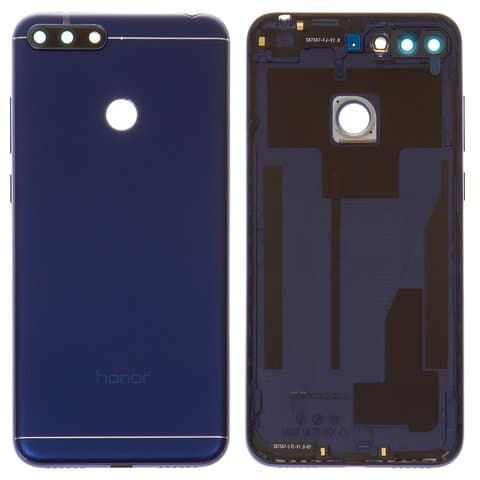 Задняя крышка Huawei Honor 7A Pro, синяя, со стеклом камеры, Original (PRC) | корпус, панель аккумулятора, АКБ, батареи