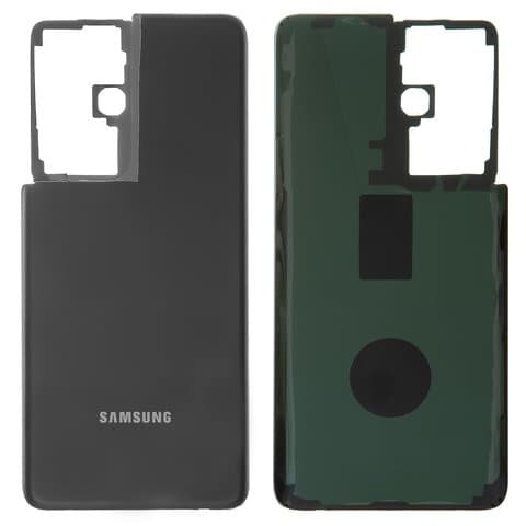Задняя крышка Samsung SM-G998 Galaxy S21 Ultra 5G, черная, Original (PRC) | корпус, панель аккумулятора, АКБ, батареи