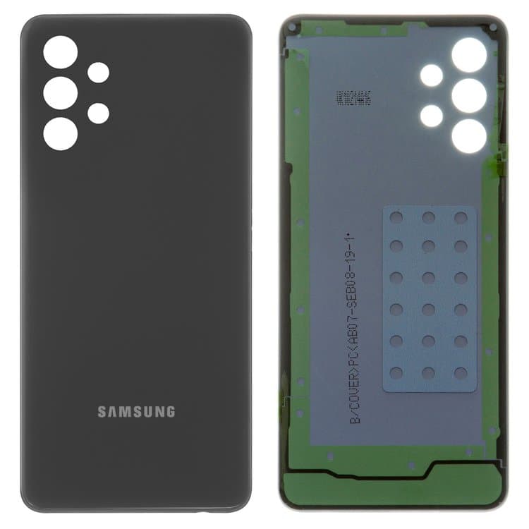 Задняя крышка Samsung SM-A325 Galaxy A32, черная, Awesome Black, Original (PRC) | корпус, панель аккумулятора, АКБ, батареи