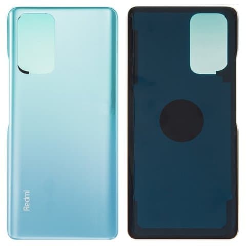 Задняя крышка Xiaomi Redmi Note 10 Pro, голубая, Glacier Blue, Original (PRC) | корпус, панель аккумулятора, АКБ, батареи