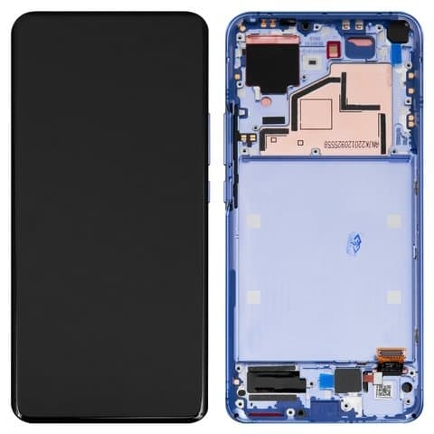 Дисплей Xiaomi Mi 11, M2011K2C, M2011K2G, #56000500K200, синий, Horizon Blue | с тачскрином | с передней панелью | Original (Сервис-Центр), 56000500K200 | дисплейный модуль, экран