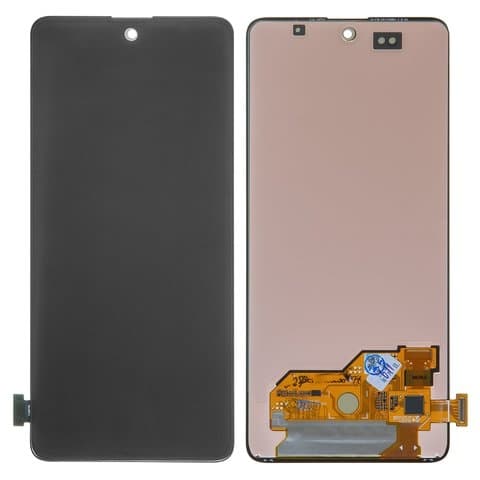 Дисплей Samsung SM-A515 Galaxy A51, чорний | з тачскріном | Original (реновація), AMOLED | дисплейный модуль, экран