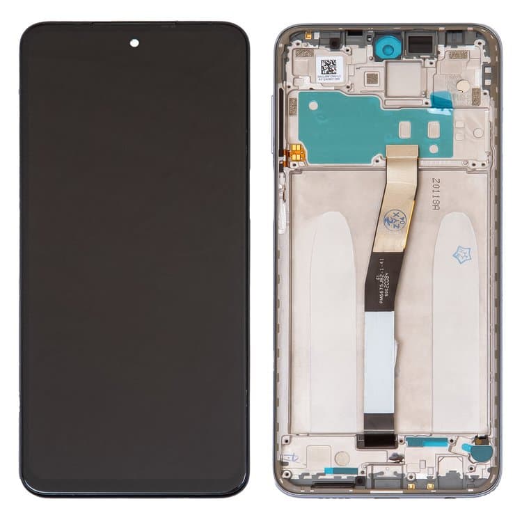 Дисплей Xiaomi Redmi Note 9 Pro, Redmi Note 9 Pro Max, Redmi Note 9S, M2003J6B2G, M2003J6A1G, белый | с тачскрином | с передней панелью | Original (реновация) | дисплейный модуль, экран
