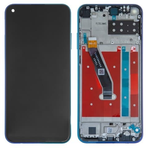 Дисплей Huawei P40 Lite E, Y7p, ART-L28, ART-L29, ART-L29N, синий, Aurora Blue | с тачскрином | с передней панелью | High Copy | дисплейный модуль, экран, монитор
