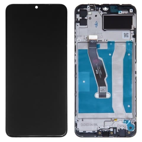 Дисплей Huawei Y6p, MED-LX9, MED-LX9N, черный | с тачскрином | с передней панелью | Original (PRC) | дисплейный модуль, экран, монитор