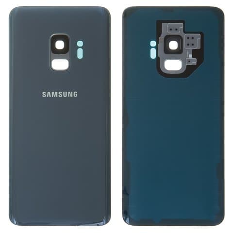 Задняя крышка Samsung SM-G960 Galaxy S9, серая, Titanium Gray, со стеклом камеры, Original (PRC) | корпус, панель аккумулятора, АКБ, батареи