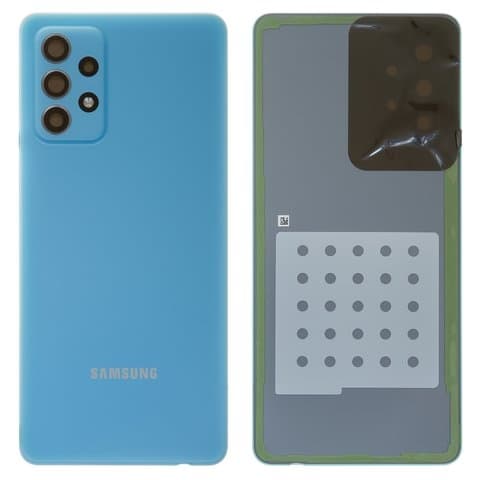Задняя крышка Samsung SM-A725 Galaxy A72, голубая, Awesome Blue, Original (PRC) | корпус, панель аккумулятора, АКБ, батареи