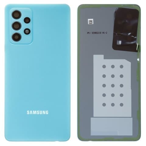 Задняя крышка Samsung SM-A525 Galaxy A52, синяя, голубая, Awesome Blue, Original (PRC) | корпус, панель аккумулятора, АКБ, батареи