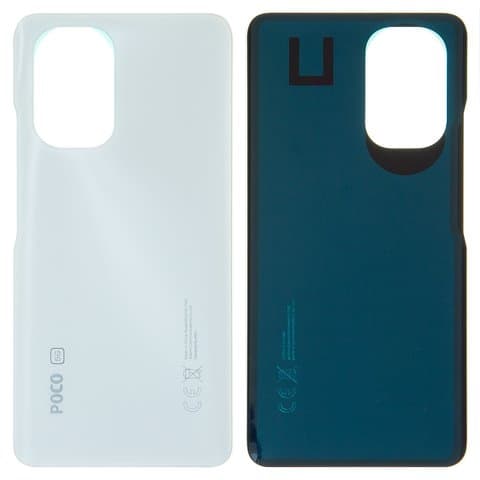 Задняя крышка Xiaomi Poco F3, белая, Arctic White, Original (PRC) | корпус, панель аккумулятора, АКБ, батареи