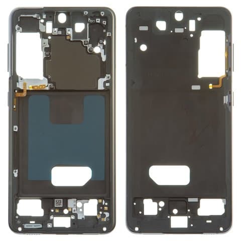 Рамка (основа) крепления дисплея Samsung SM-G991 Galaxy S21 5G, серая, Original (PRC)