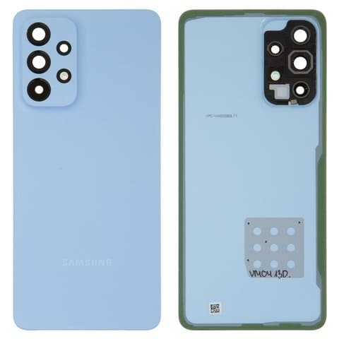 Задняя крышка Samsung SM-A326 Galaxy A32 5G, синяя, со стеклом камеры, Original (PRC) | корпус, панель аккумулятора, АКБ, батареи