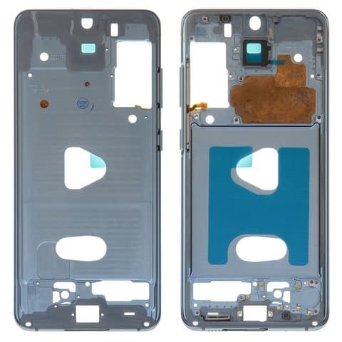 Рамка (основа) крепления дисплея Samsung SM-G980 Galaxy S20, SM-G981 Galaxy S20 5G, синяя, cloud blue, Original (PRC)