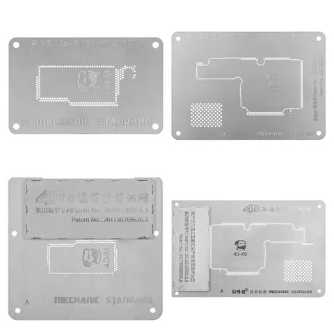 BGA-трафарет Mechanic 4D для Apple iPhone XS, iPhone XS Max; Huawei, motherboard IC chip