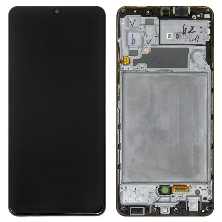 Дисплей Samsung SM-A325 Galaxy A32, черный | с тачскрином | с передней панелью | Original (PRC), AMOLED | дисплейный модуль, экран